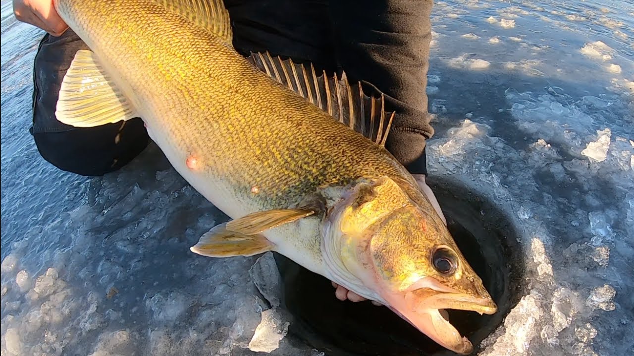 CBC Nunavut - Extreme ice fishing. Deep giant fishing hole