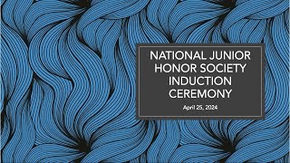Beltsville Adventist School - NJHS Induction Ceremony - April 25, 2024