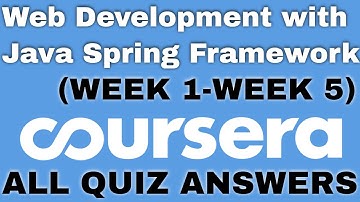 Web Development with Java Spring Framework coursera quiz answers | Web Development Coursera answers