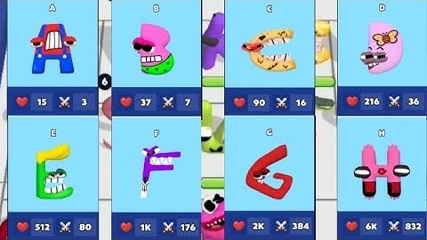 Merge Alphabet Lore Run