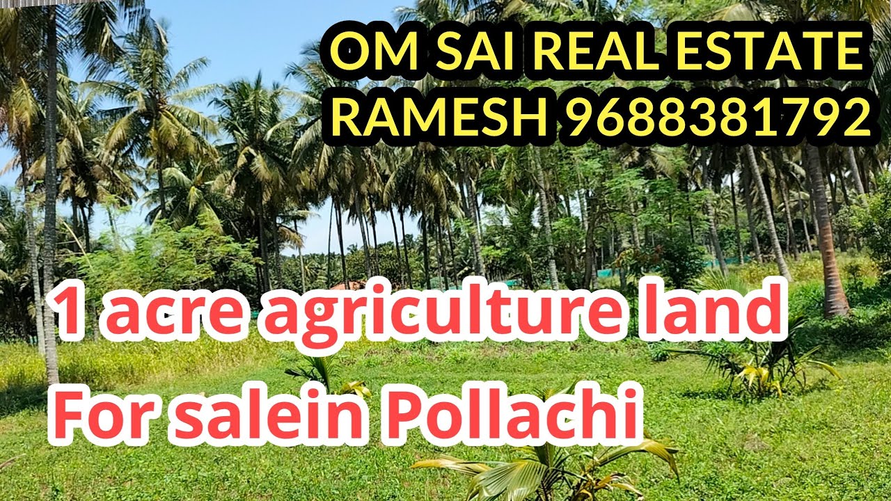 702) 1 acre low rate land for sale in Pollachi area YouTube