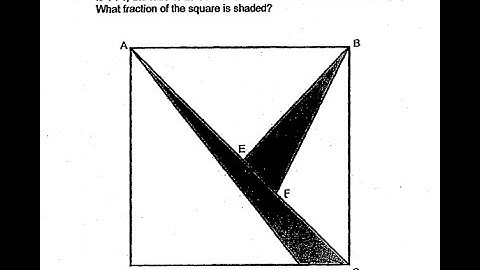 P6 2018 Rosyth Prelims Paper 1 Q30 - Shaded Area Fraction | Square 5 parts ratio | PSLE Maths