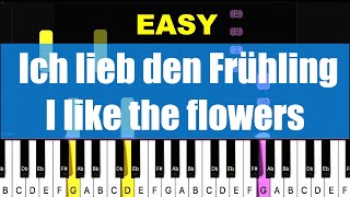 [Piano Tutorial] Ich lieb den Frühling - I like the flowers screenshot 2