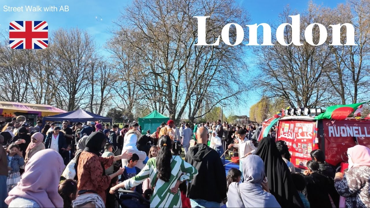 🌿 Leyton Jubilee Park 🇬🇧 | The Perfect Escape in London 🌻 | East London Eid Fair 🌞