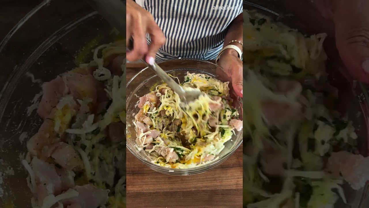 Хрустящие сырные котлеты с курицей ранч