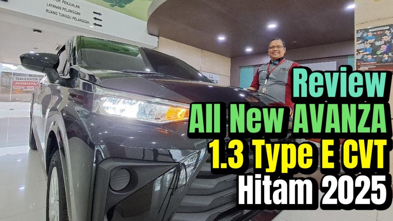 Fitur Lengkap Pada Toyota All New AVANZA 1.3 E CVT Warna Hitam Tahun 2025 |Toyota Medan 085362072000