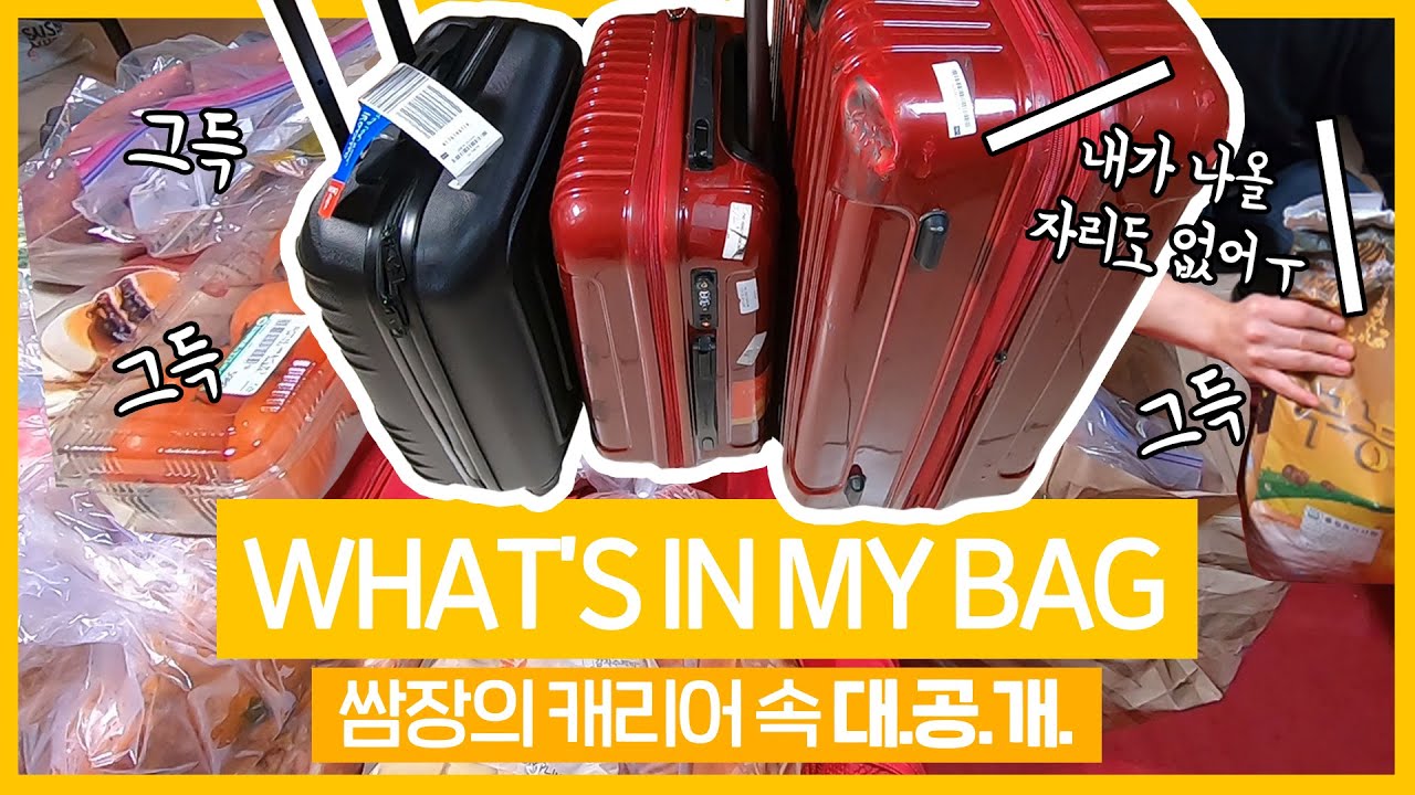 에미레이트 사무장이 한국에서 가져오는것들 공개! What's in my bag from Korea #남승무원 #사무장 #가방