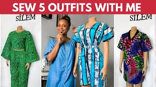 Making a Crop Trop, Cargo Trouser, Playsuit, Mini Skirt & Bubu Dress for my Client | Silem