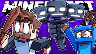 Spawning the WITHER was our BIGGEST mistake YET!!  Minecraft Funny Moments