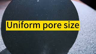 The porous titanium round plate diffusion layer hydrogen electrode