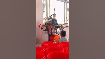 The girl is labeling a bucket- Good tools and machinery make work easy  1238  #Shorts