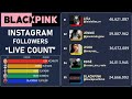 Blackpink instagram followers live countblackpink lisal jennie rose jisoo