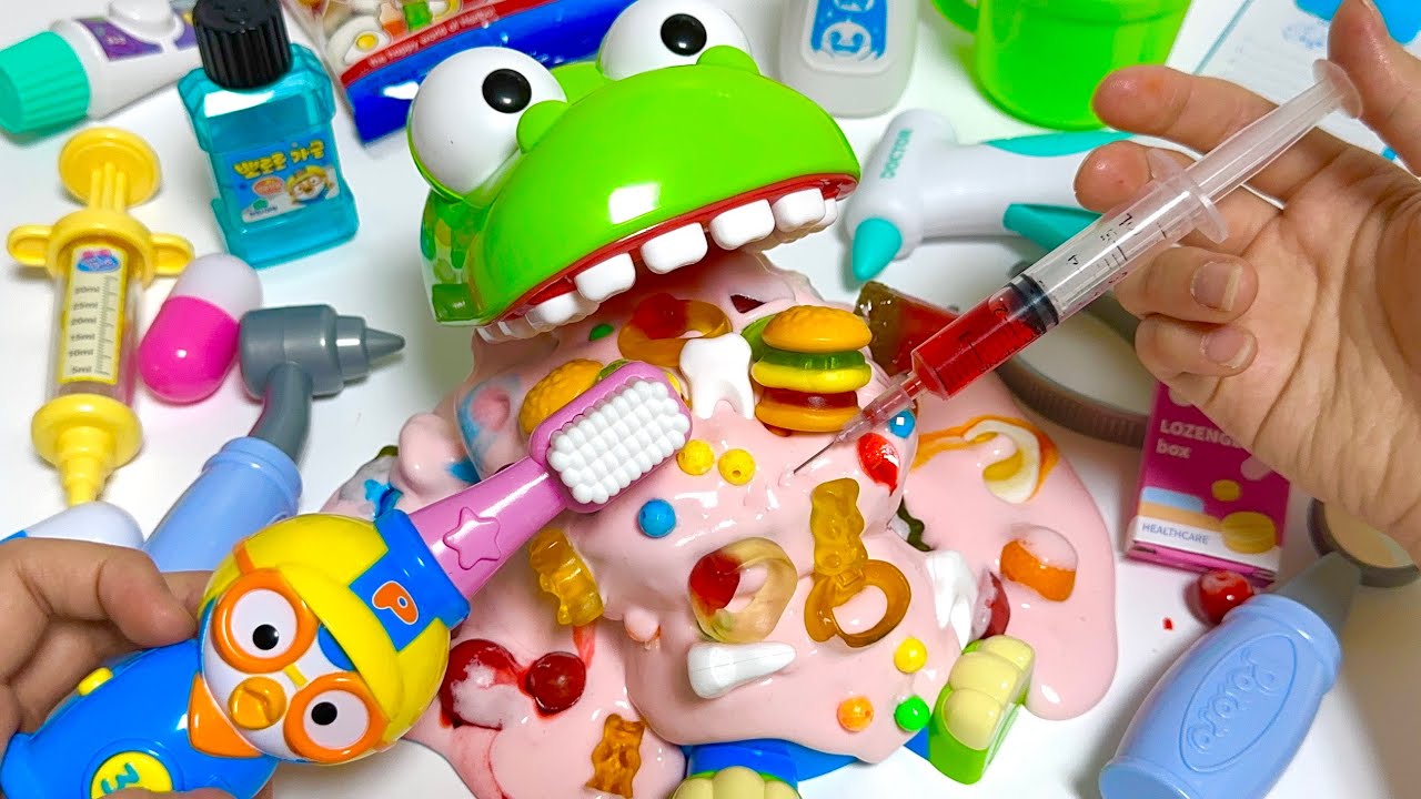 [🌟Toy ASMR🌟] 💚8 Minutes Satisfying with Unboxing Dentist Doctor toys & Ambulance ASMR