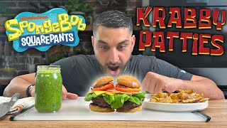 I made the KRABBY PATTY from Spongebob