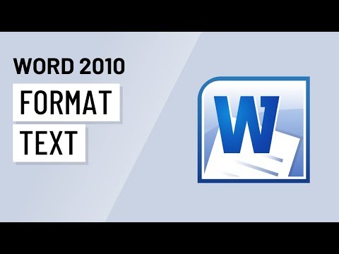 Vídeo: Què és el format a MS Word 2010?