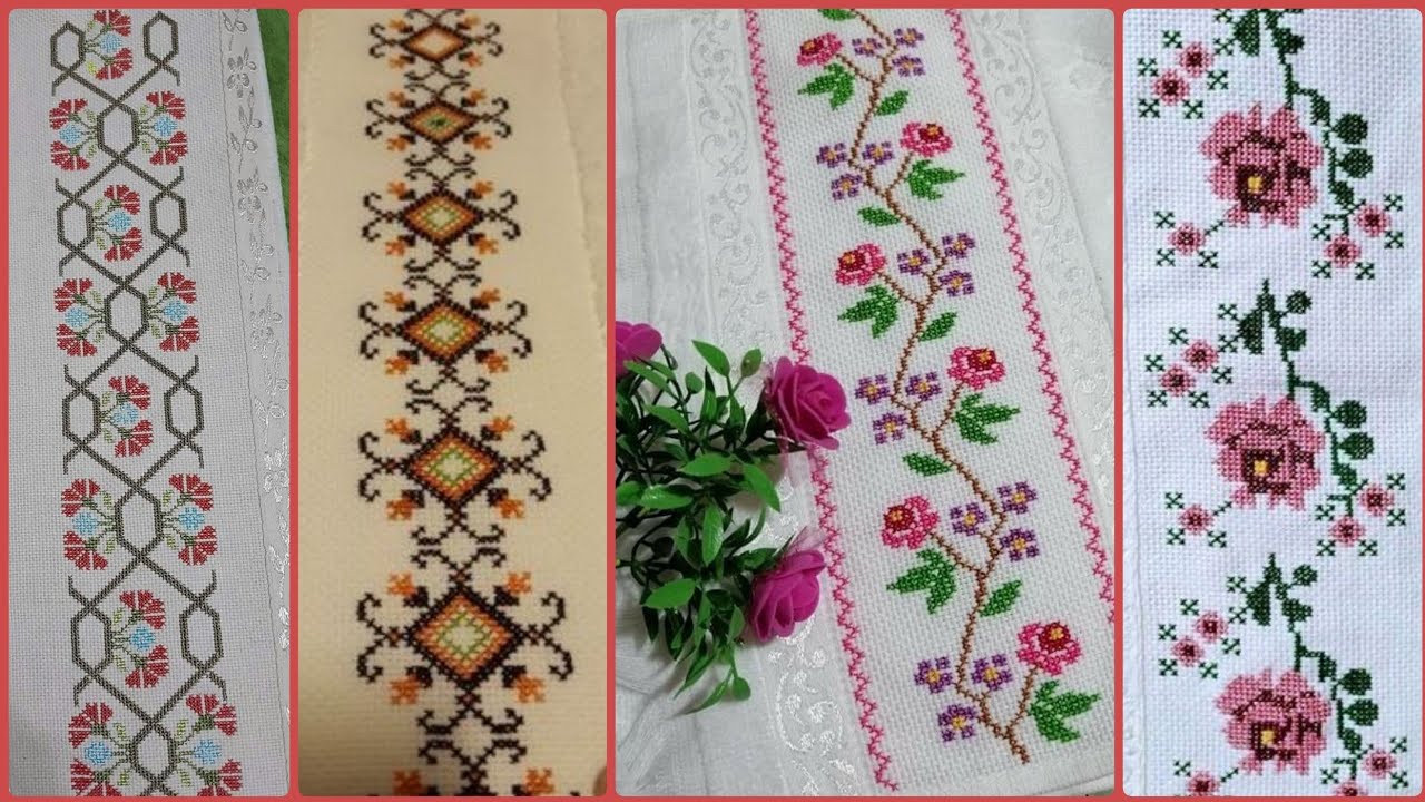 Top Beautiful & Trendy Cross Stitch Boder Line Designs Ideas #2024 # ...