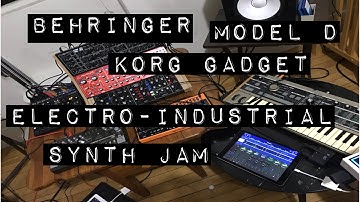 Behringer Model D & Korg Gadget, Electro/Dark Synth/Industrial Synth Jam