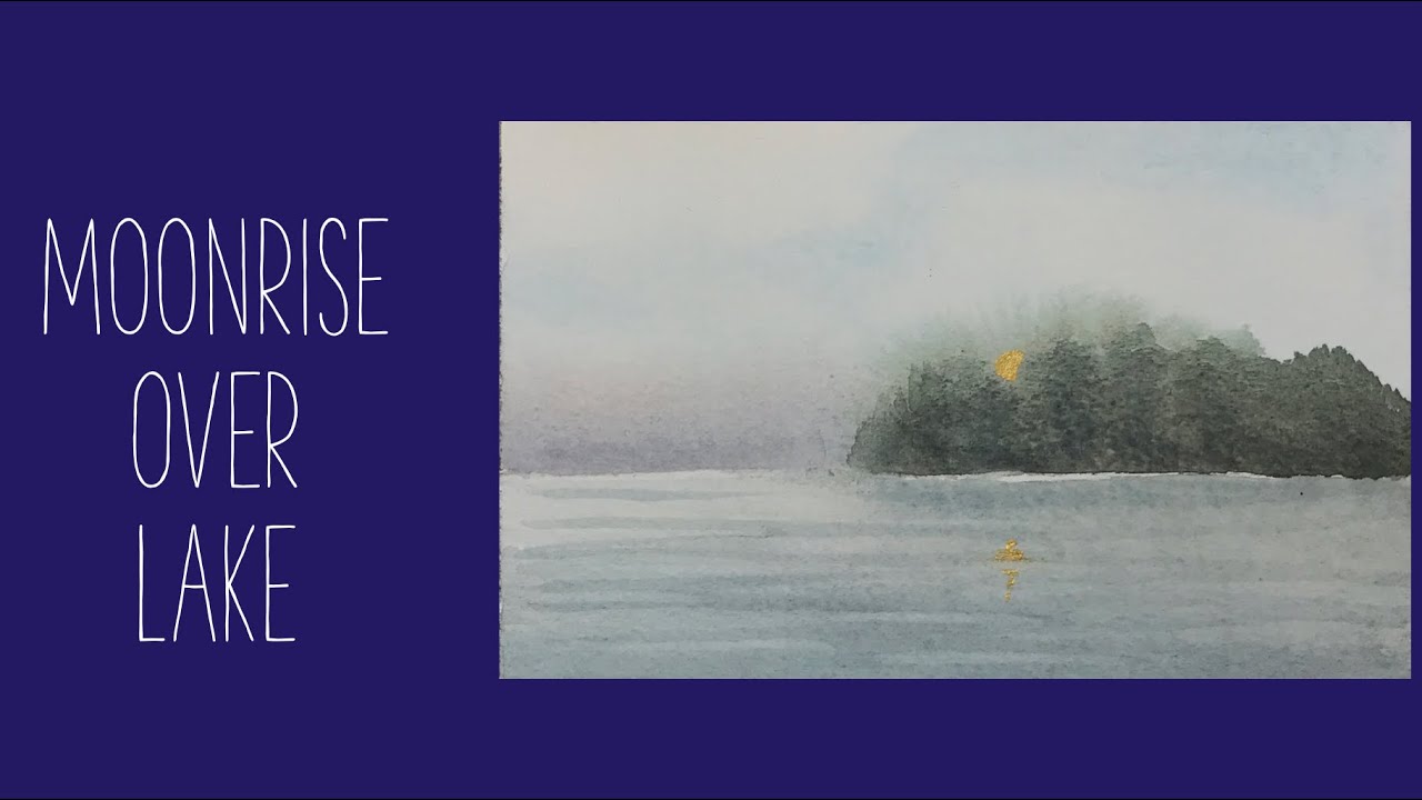 Art is for Everyone: Moonrise over Lake