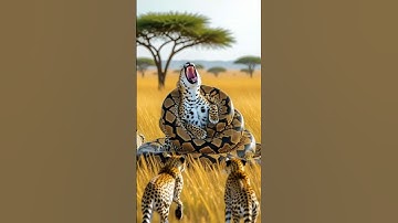 “Giant Python Attacks and Wraps Around a Leopard | Terrifying Jungle Battle Caught on Camera” #zoo