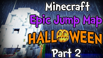Minecraft - Epic Jump Map Halloween " VINE PARKOUR " Part 2