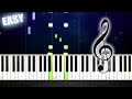Flea Waltz - Flohwalzer - EASY Piano Tutorial by PlutaX