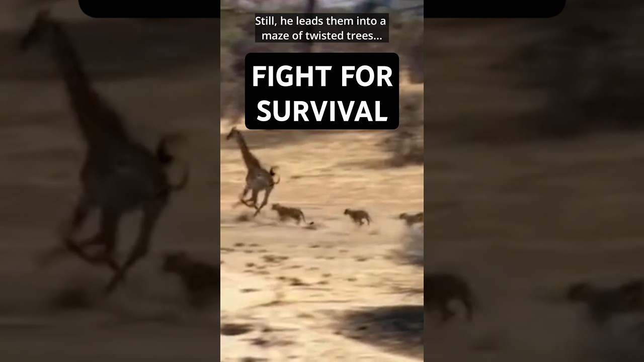 Giraffes Battle For Love… But The Lions Are Watching 🦒👀🦁 | Lion Hunting |Wildlife 