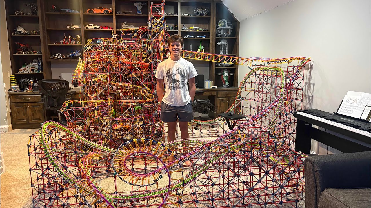 Apex - The First K'nex Ball Machine / Roller Coaster - YouTube