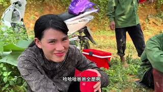 小松秋秋在越南|40多度的天氣中國女婿幫越南丈母娘家打穀子，丈母娘家喜獲豐收！