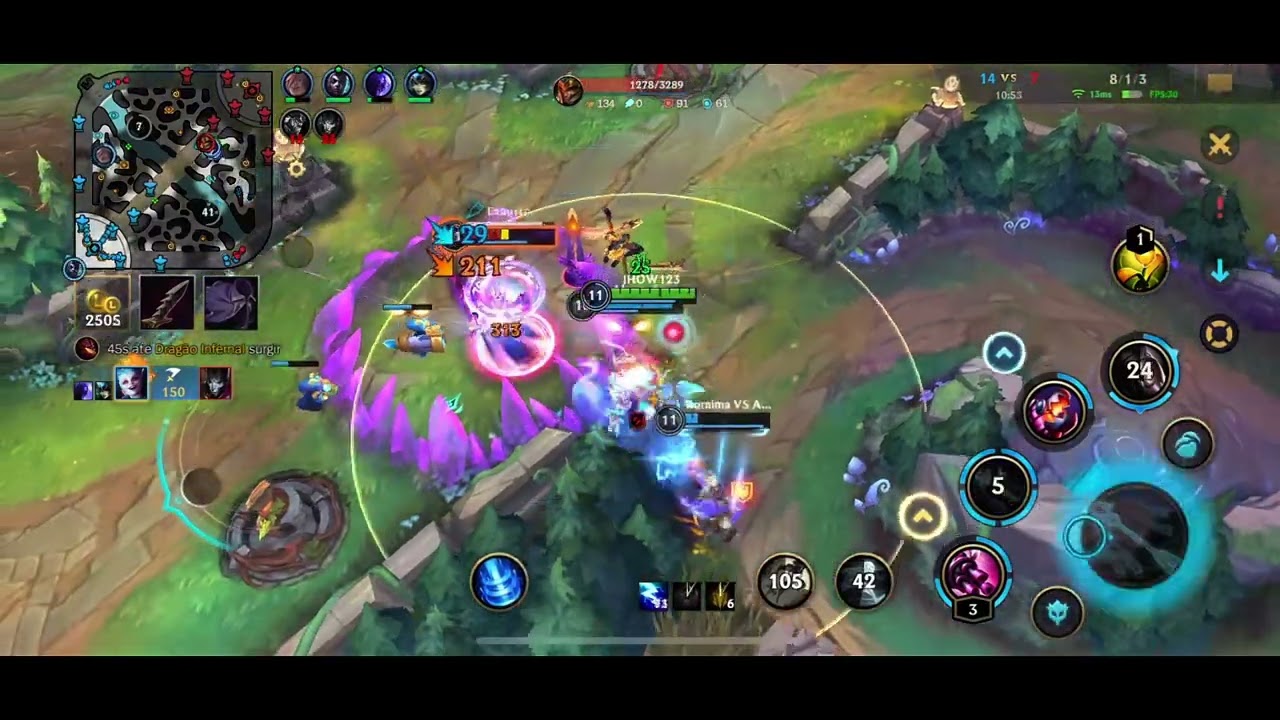 Partida insana de Jinx adc 😱😱😱 