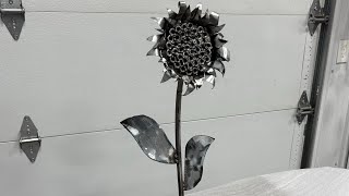 Making a Scrap Metal Art Sunflower 🌻 