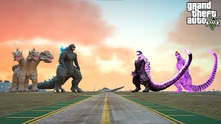 Team Shin Godzilla Vs Godzilla Ride and Hydra Big - GTA V Mods