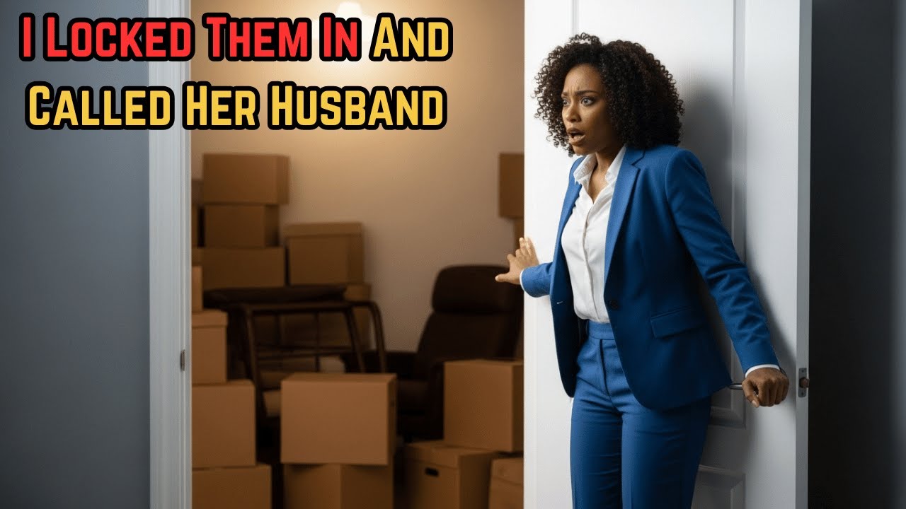 I caught my billionaire husband and the neighbor in the storage room. I locked them and called her h