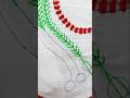 Fly stitch border hand embroidery #handbroidery #beginnersstitch #pattern #knitting #flystitch