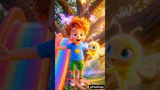 : Cosmic Slide Adventure! 🌠 Playground Magic #shorts #animation