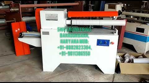 AUTOMATIC PAPER CORE CUTTER MACHINE