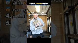 Ranking Funniest Bringing Random Items To School #shortsvideo