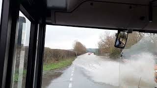 *MASSIVE FLOOD* Buses of Somerset 44637 MX14 FUH