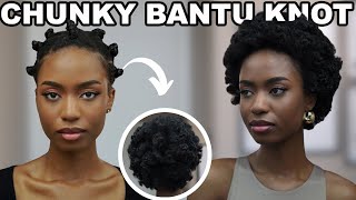 LET'S TRY BANTU KNOT OUT AGAIN 😭 | HOW TO :PERFECT BANTU KNOT ON 4C HAIR