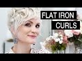 How to Style Short Hair - Flat Iron Curls