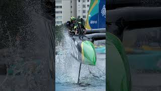 Rio closed with a win for the Bonds Flying Roos #SailGP #RooCrew #Bonds #Sailing #RioGP