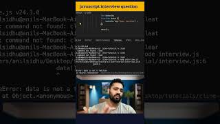 Tricky JavaScript Interview Question Hindi | var vs let Function Conflict | #javascriptinterview