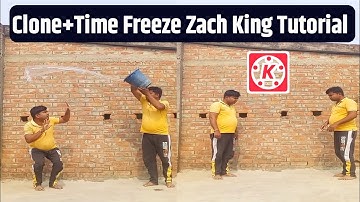 Zach King magic tutorial on kinemaster |time freeze and clone vfx short video editing