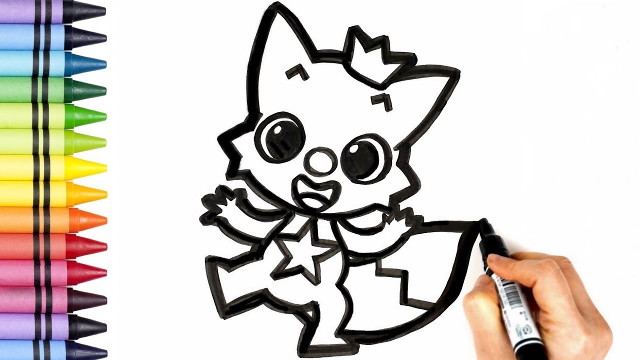 PINKFONG Drawing and Coloring Tutorial for Kids and Toddlers | How to