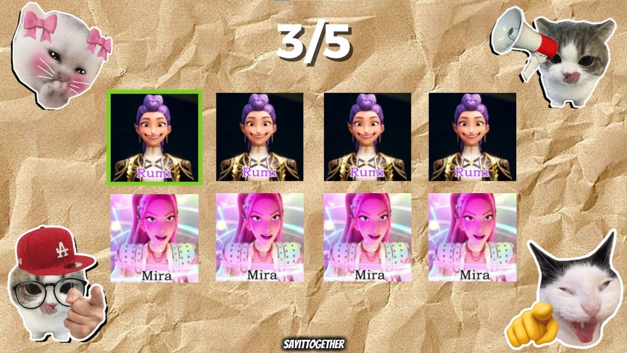 Say The Word On Beat Challenge | Level 1-5 | Kpop Demon Hunters