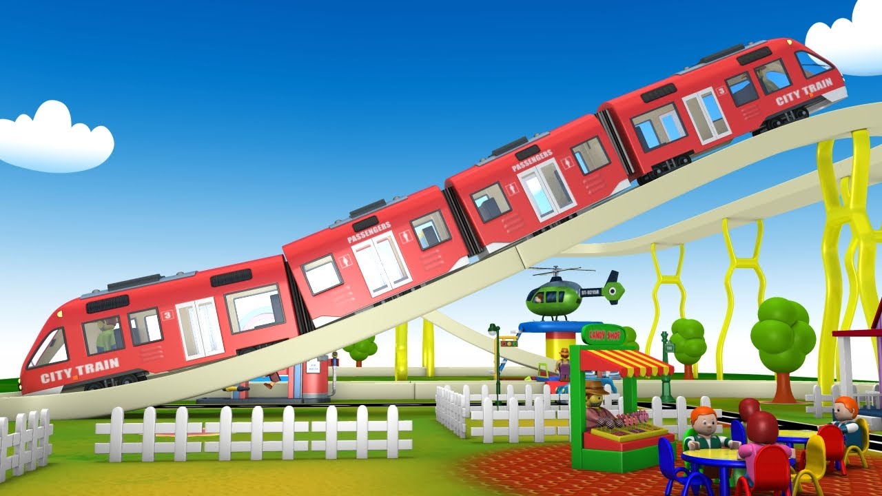 Choo Choo Train Service Cartoon | поезда для детей | बच्चों के लिए ट्रेन -  Toy Factory - YouTube
