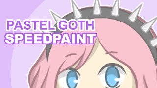Speedpaint Pastel Goth Girl