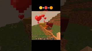 yellow+ red= orange sheep in Minecraft #shorts #minecraftsheep #colourmixing #akakiro