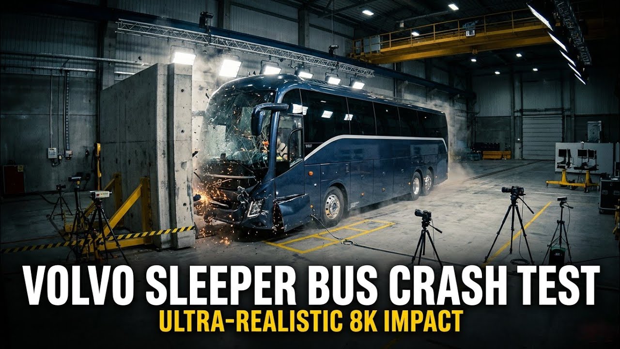 Краш-тест автобуса – как проверяется безопасность автобусов на заводе 🔥 Видео со спецэффектами от...