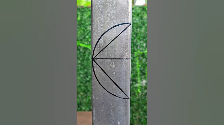 never been discussed.! fastest trick to cut 90 degree square pipe without a square.