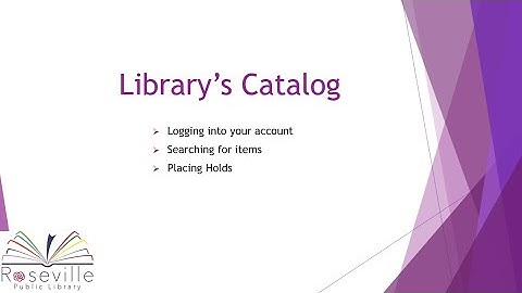 Using the Library’s Catalog